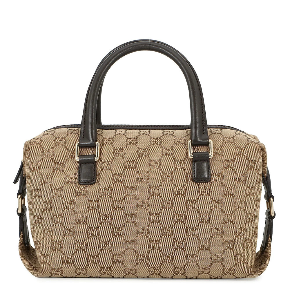 Gucci Handbag Boston Bag GG Canvas Leather